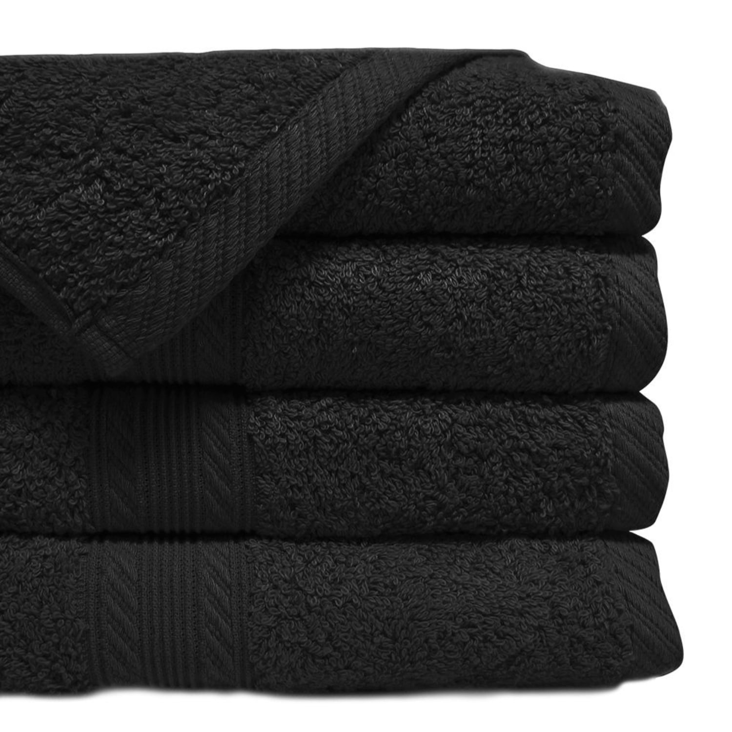 TOALLA DE BAÑO 70×140 CM / NEGRO – LOURDES - 1