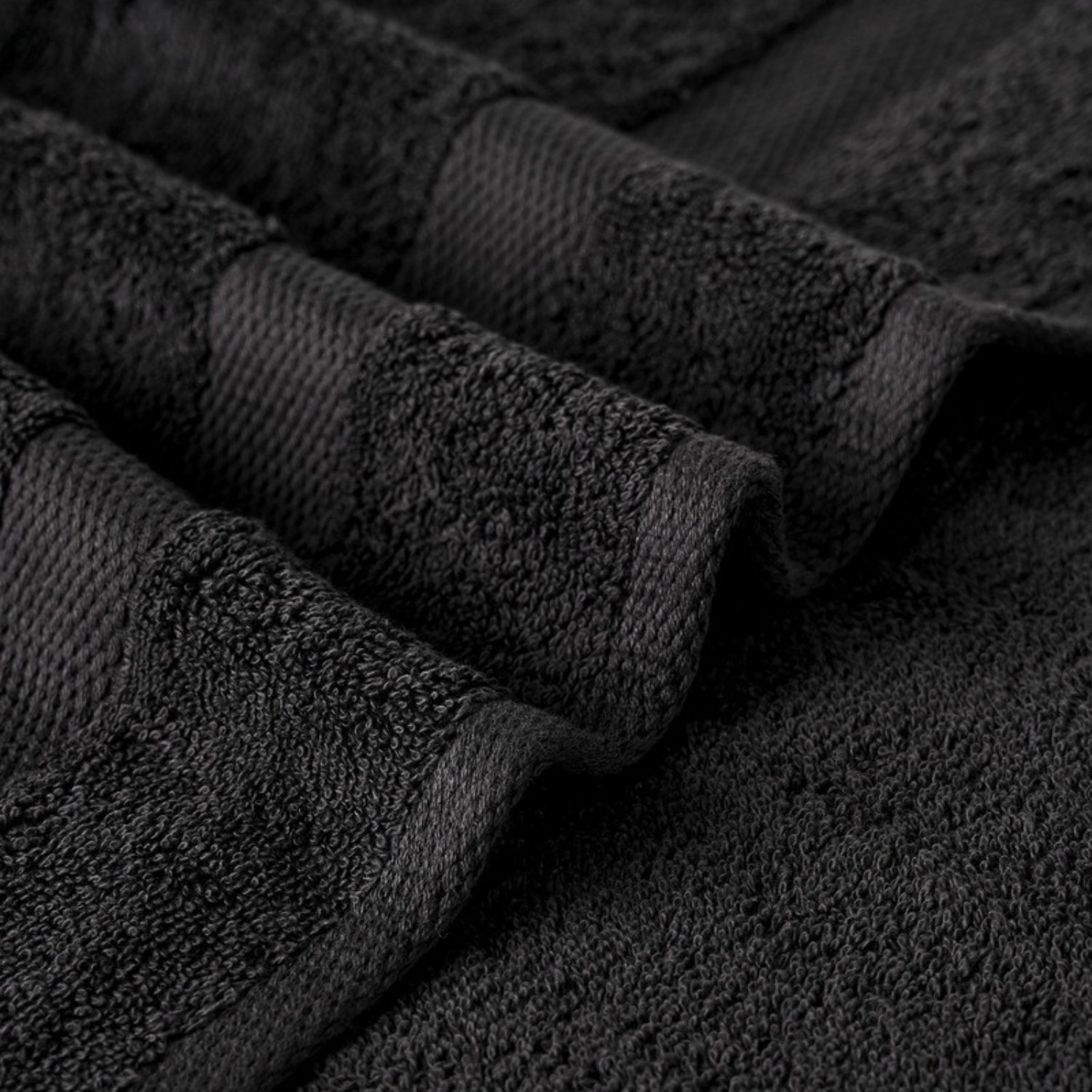 TOALLA DE BAÑO 70×140 CM / NEGRO – LOURDES - 2