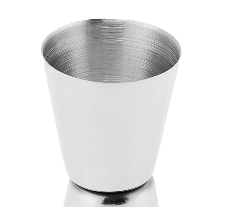 MEDIDOR DE TRAGOS ACERO INOX  30/60 CC - 2