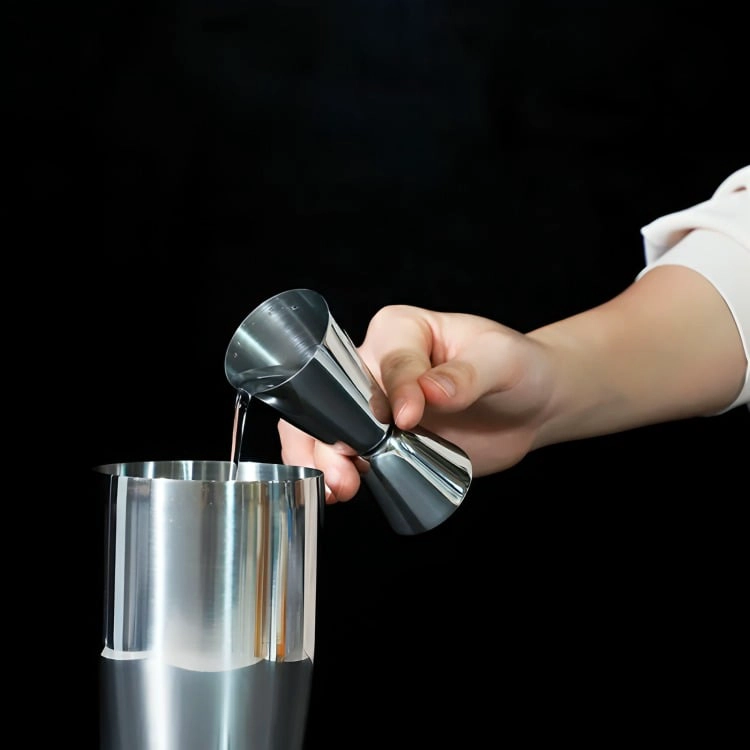 MEDIDOR DE TRAGOS ACERO INOX  30/60 CC - 3
