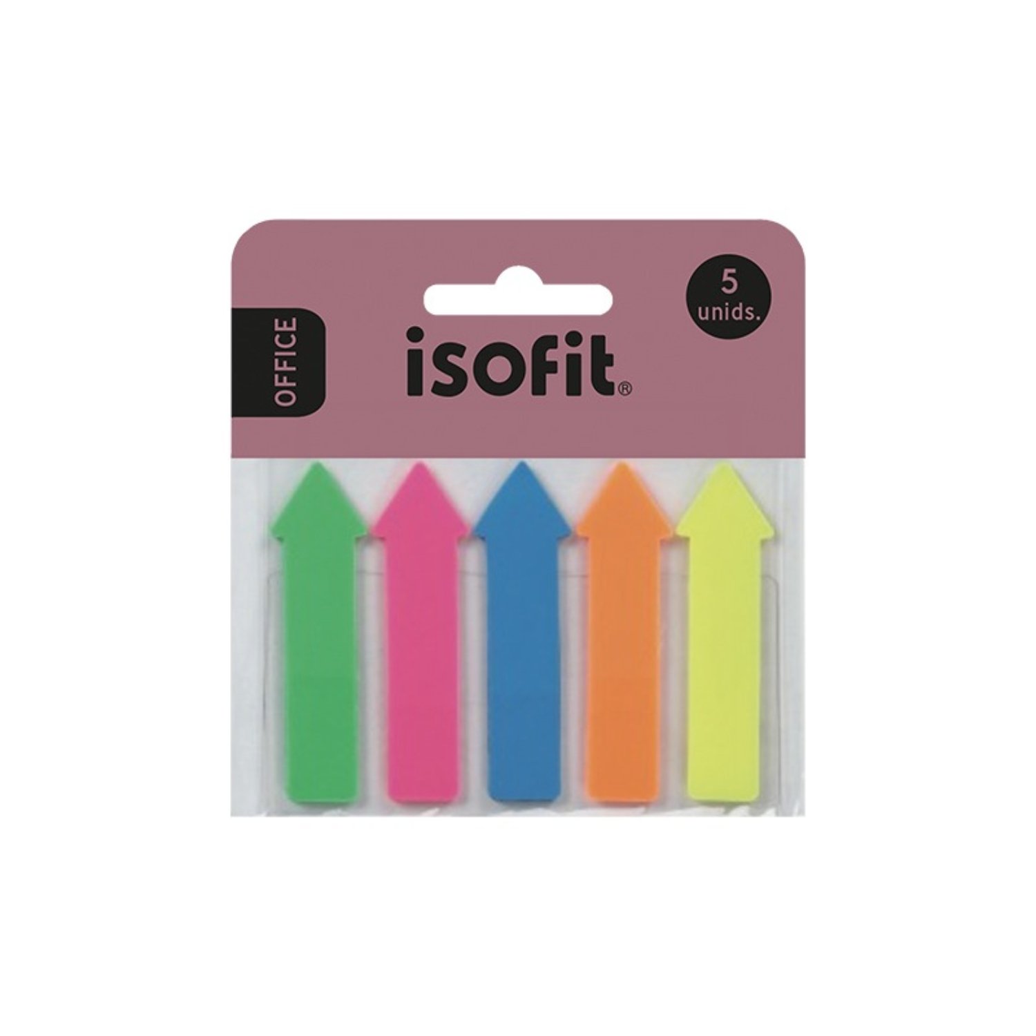 PACK X 4 NOTAS ADHESIVAS FLECHAS 5 COLORES – ISOFIT - 3