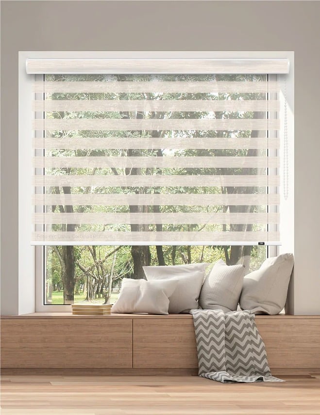 CORTINA ROLLER DUO 150X250CM / CRUDO – DORAL - 1