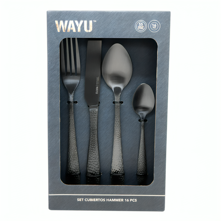 SET DE CUBIERTOS HAMMER 16 PCS WAYU - 1