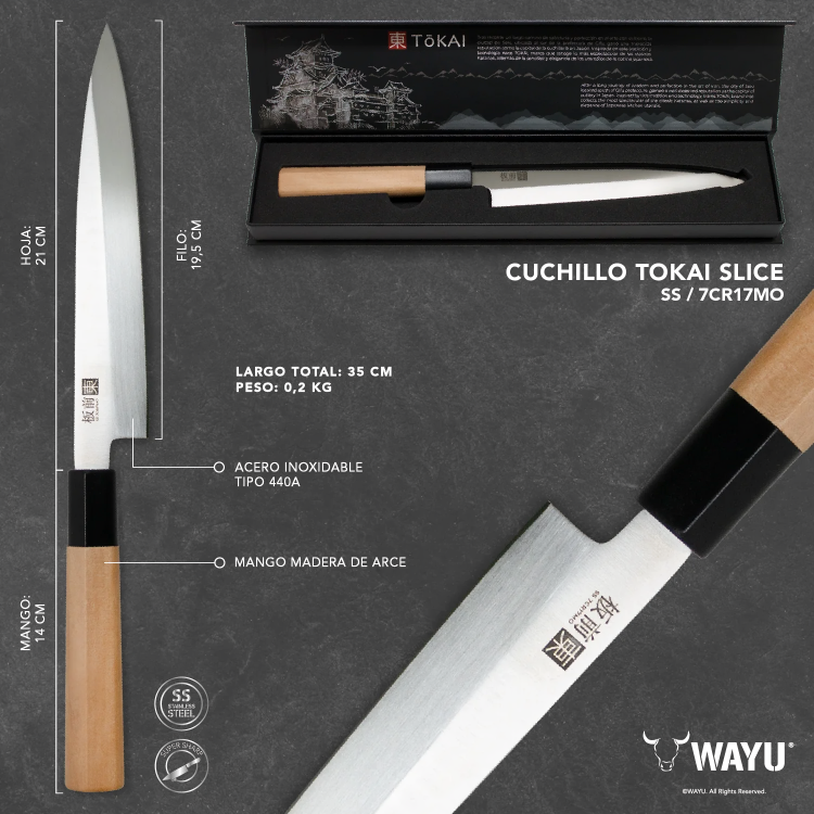 CUCHILLO LIGERO, FACIL Y COMODO TOKAI SLICE - 2