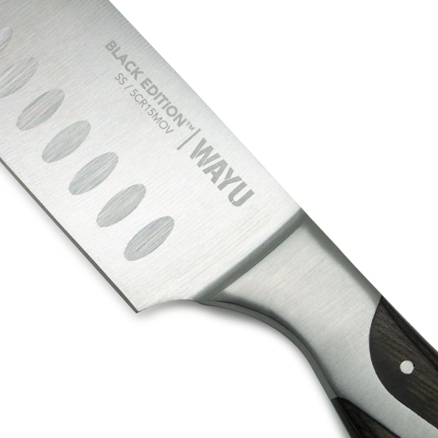 CUCHILLO SANTOKU BLACK EDITION WAYU - 1