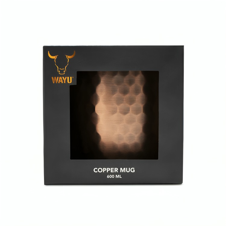 COPPER  MUG WAYU CON ACABADO EN COBRE - 1