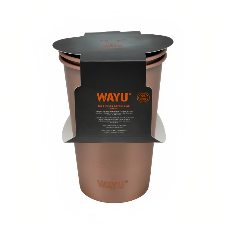 SET 2 VASOS 500ML COPPER LINE WAYU - 4