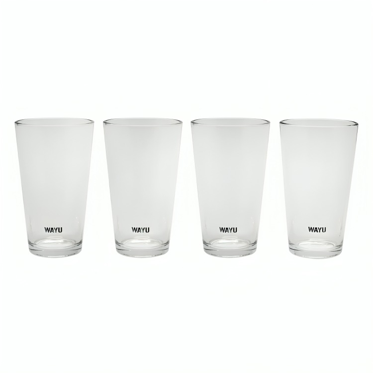 SET 4 VASOS VIDRIO WAYU - 3