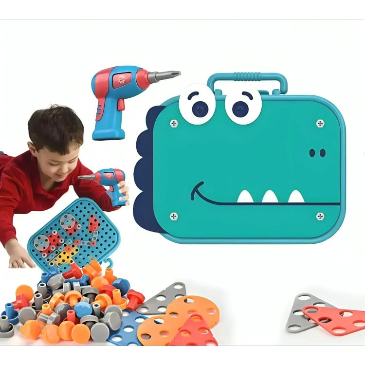 JUGUETE PUZZLES HERRAMIENTA TORNILLOS TALADRO - 1