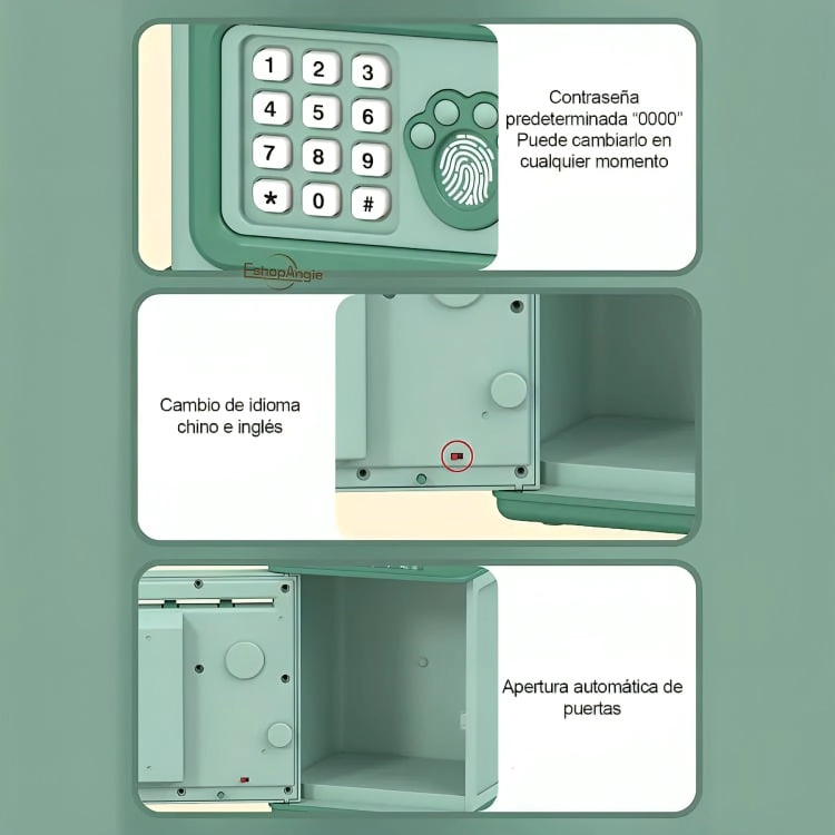 ALCANCIA DE AHORRO ELECTRONICA SONIDO ROSA - 1