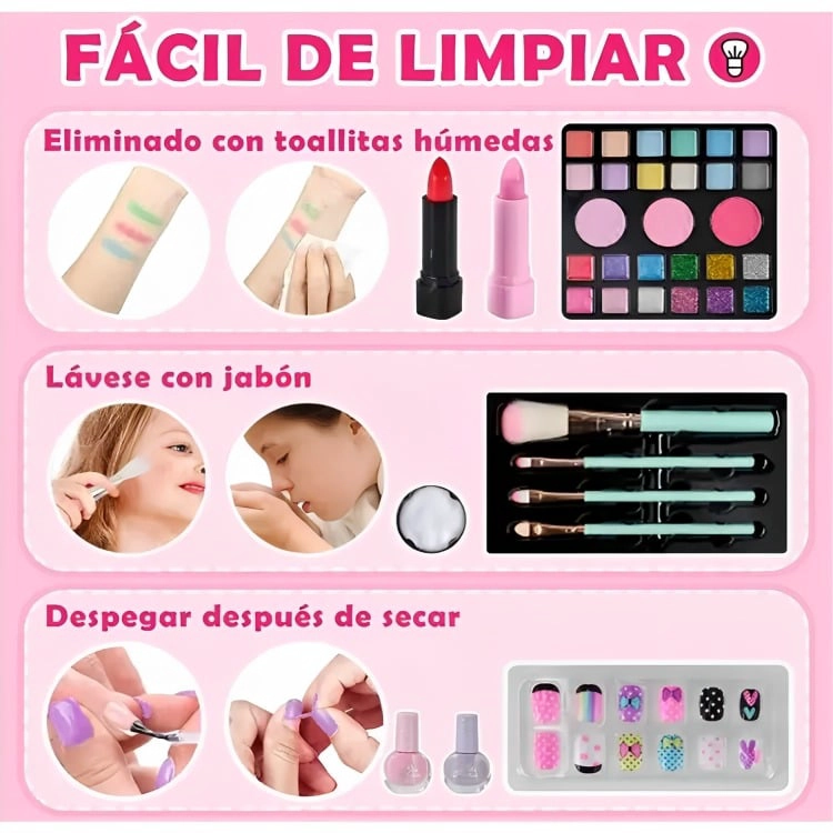 KIT DE JUGUETES MAQUILLAJE PARA NIÑAS - 1