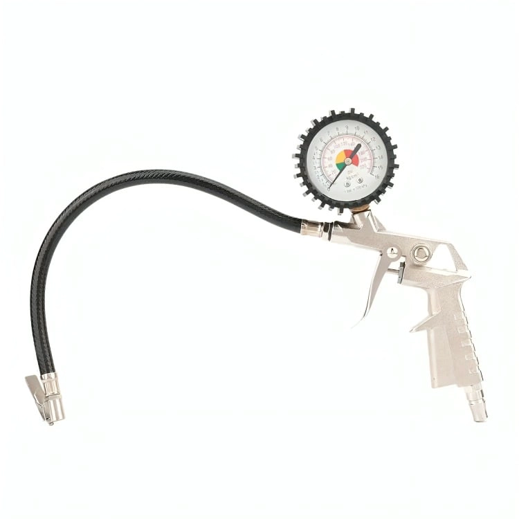 PISTOLA PARA INFLAR Y CALIBRAR NEUMATICOS CON MANOMETRO - 1