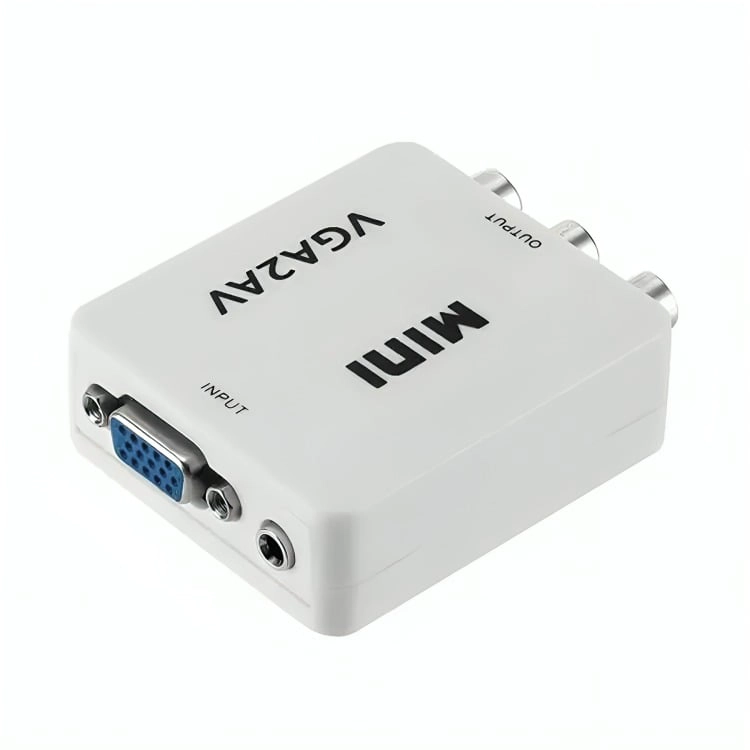 ADAPTADOR CONVERSOR VGA A AV RCA - 1