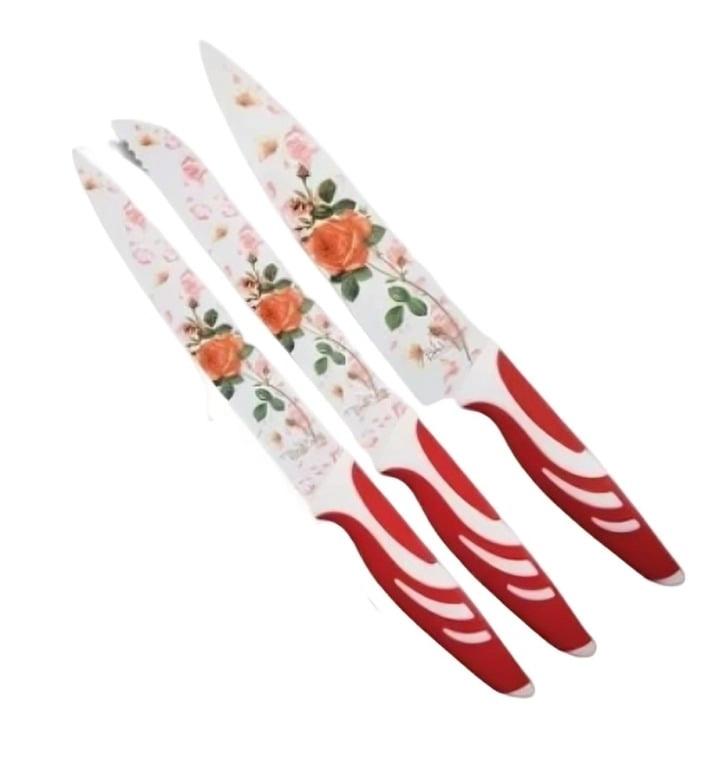 SET 3 CUCHILLOS JUEGO CUCHILLOS COCINA - 2