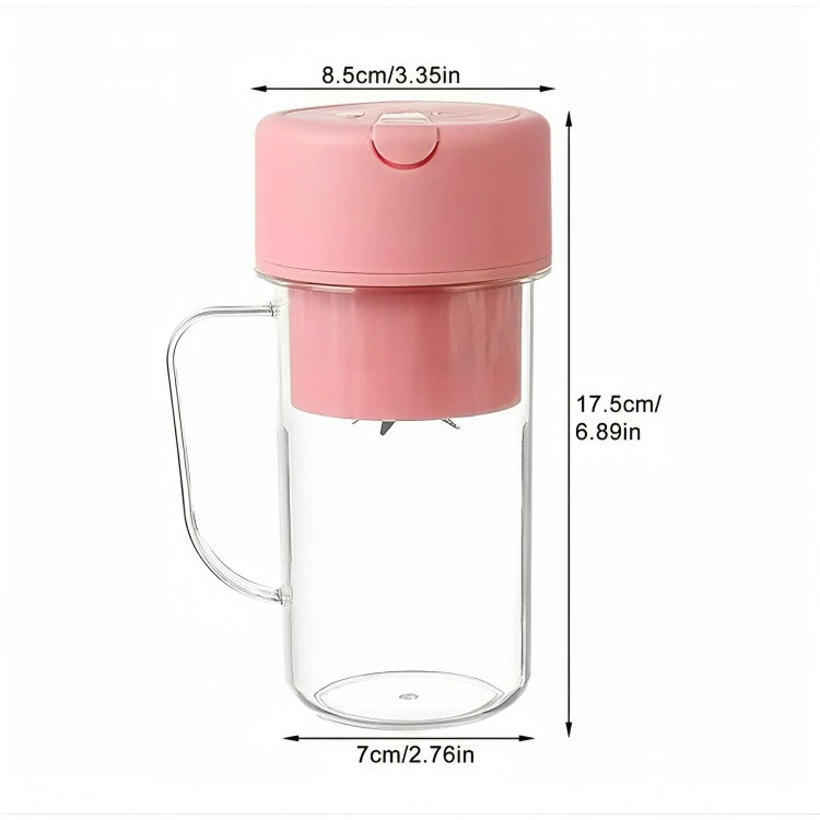 VASO LICUADORA JUGUERA PORTATIL MINI RECARGABLE DE 420ML - 3