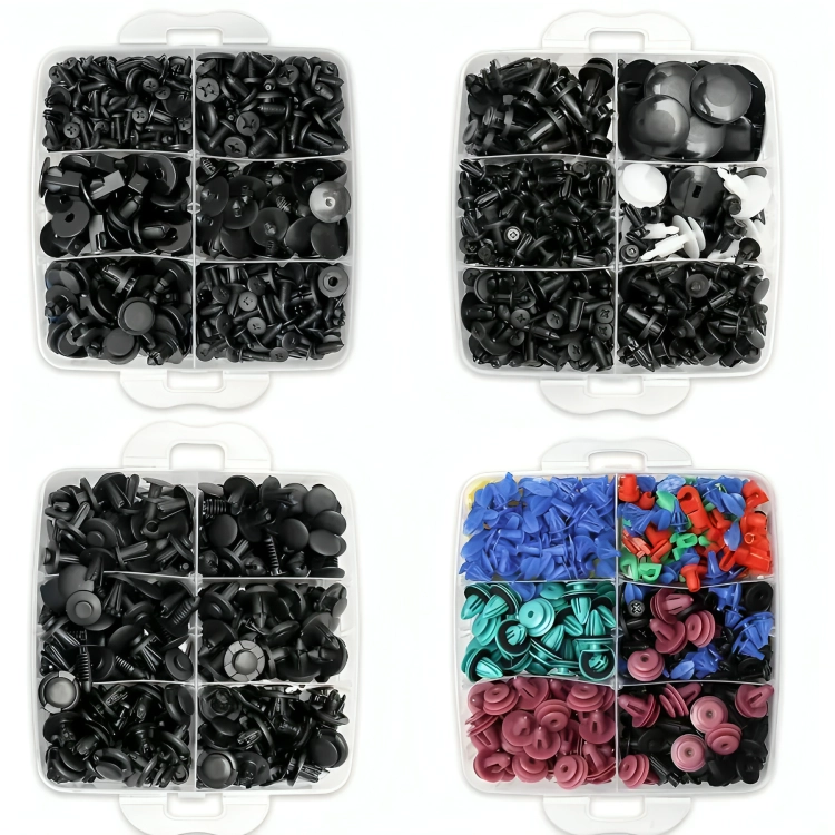 KIT 1295 CLIP BROCHE RETENCION PLASTICO AUTO LATA TAPABARRO - 3