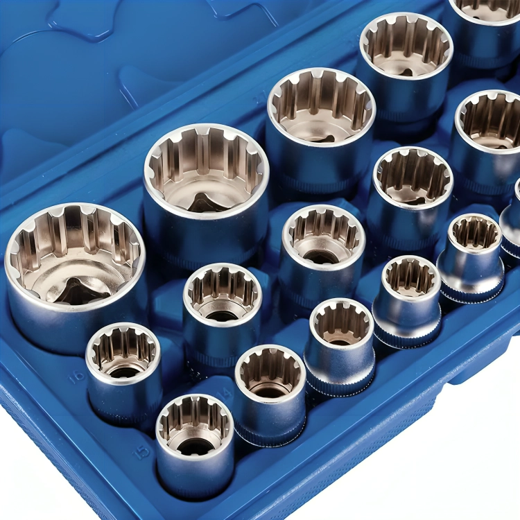 JUEGO DE DADOS DE 1/2 POLIGONALES 19 PCS - 2