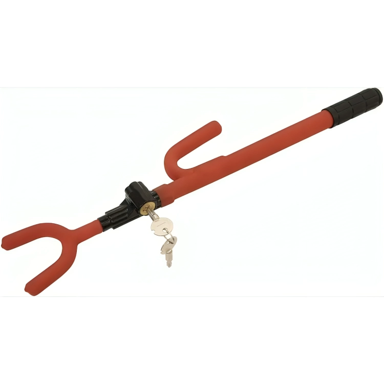 TRABA VOLANTE ANTIRROBO AUTO + 2 LLAVES - 3