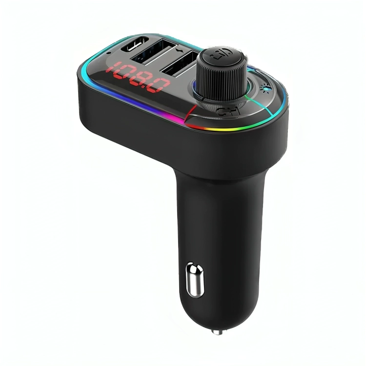 TRANSMISOR BLUETOOTH DUAL USB MP3 TYPE C AUTO - 1
