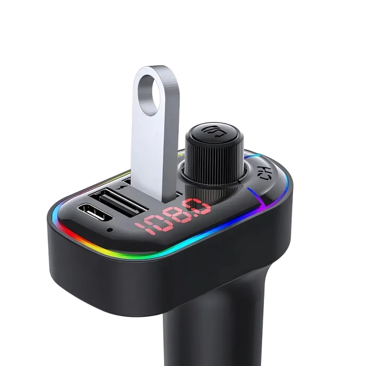 TRANSMISOR BLUETOOTH DUAL USB MP3 TYPE C AUTO - 2