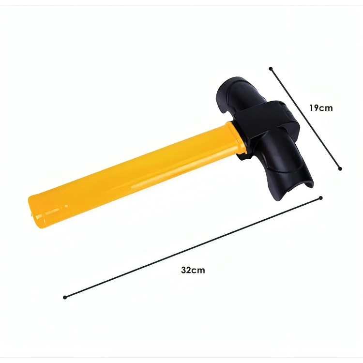 TRABA VOLANTE CANDADO ANTIRROBO ACERO + LLAVE SEGURIDAD - 1