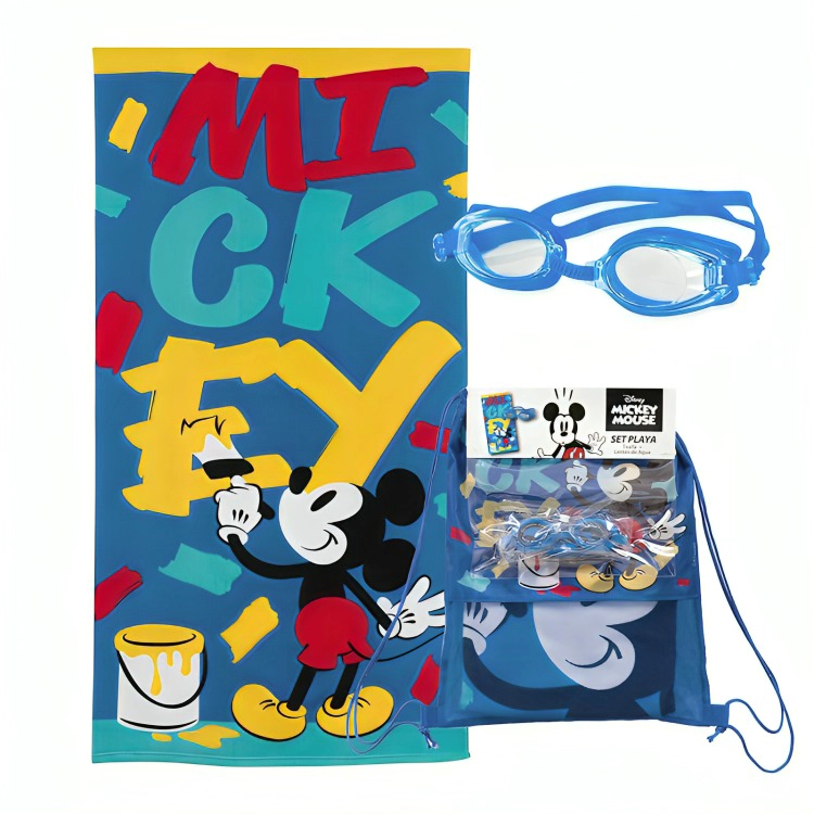 SET TOALLA 70×140 CM. + LENTES DE AGUA / MICKEY BROC – MASHINI - 4