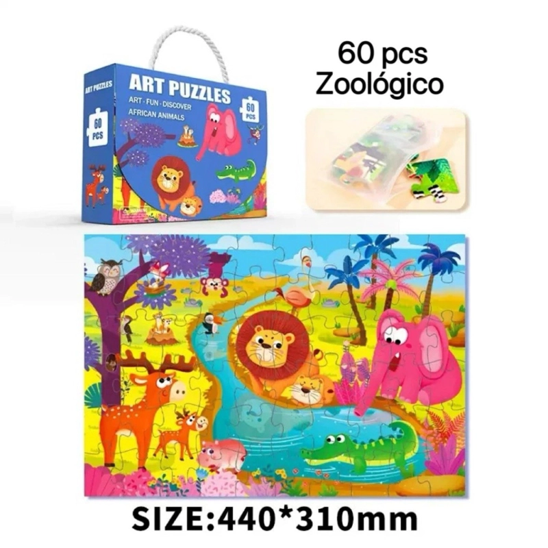 PUZZLE 60 PIEZAS ZOOLOGICO - 6