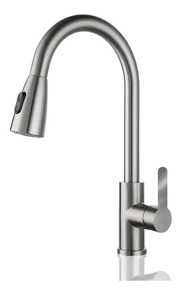 LLAVE GRIFO MONOMANDO LAVAPLATOS EXTENSIBLE NIQUEL - 2