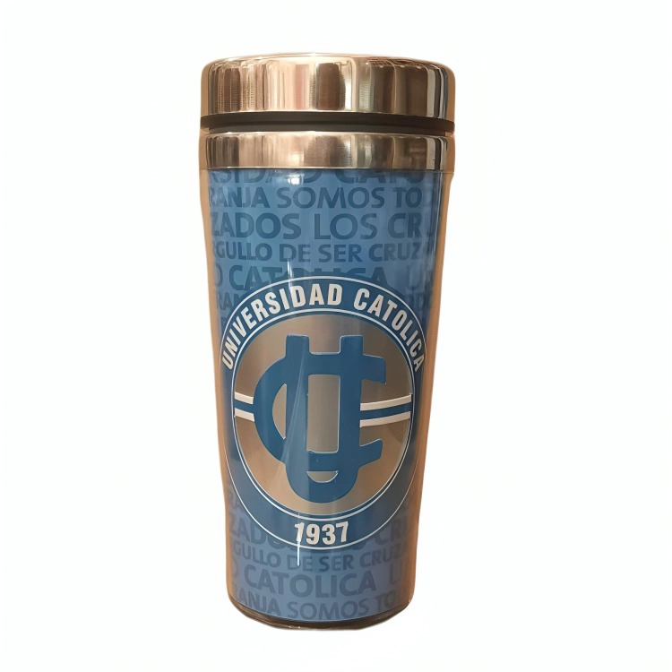 MUG TERMICO LOGO PLATEADO U CATOLICA - 2