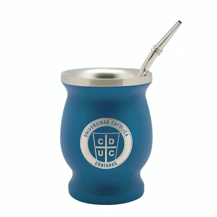 MUG MATE CON BOMBILLA CLASICO 200ML U CATOLICA - 2