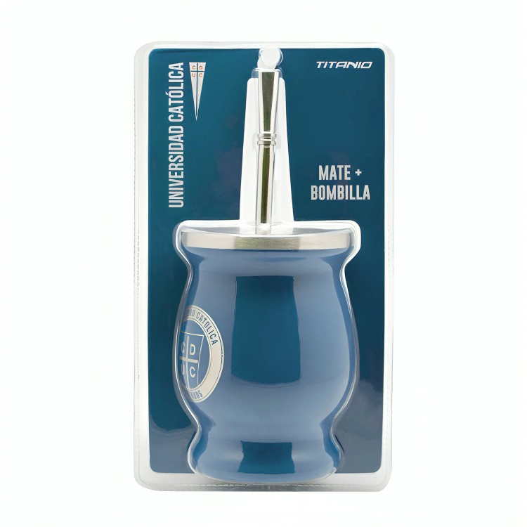 MUG MATE CON BOMBILLA CLASICO 200ML U CATOLICA - 3