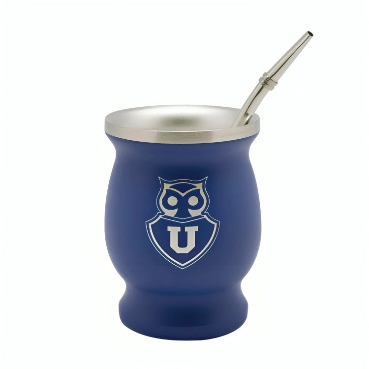 MUG MATE CON BOMBILLA CLASICO 200ML U DE CHILE - 2