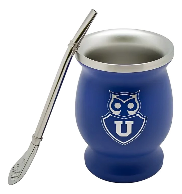 MUG MATE CON BOMBILLA CLASICO 200ML U DE CHILE - 3