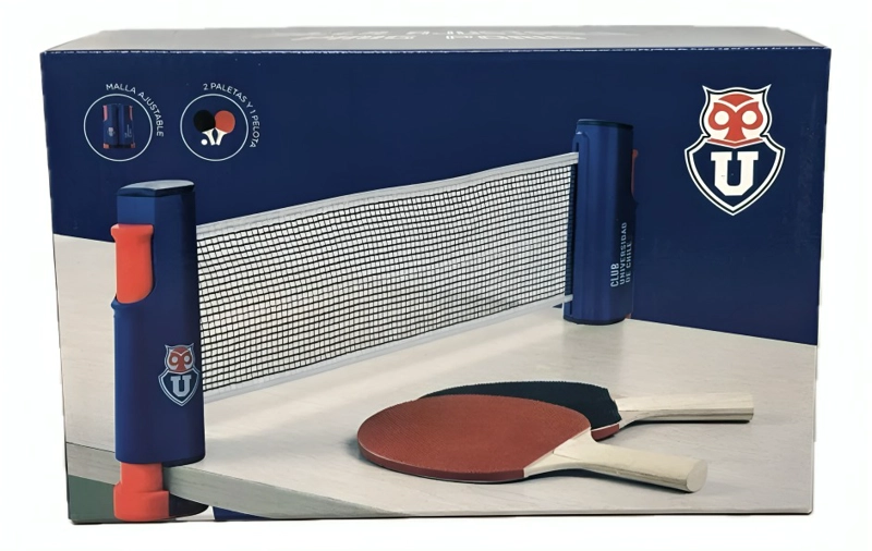 MALLA PING PONG AJUSTABLE + 2 PALETAS U DE CHILE - 2