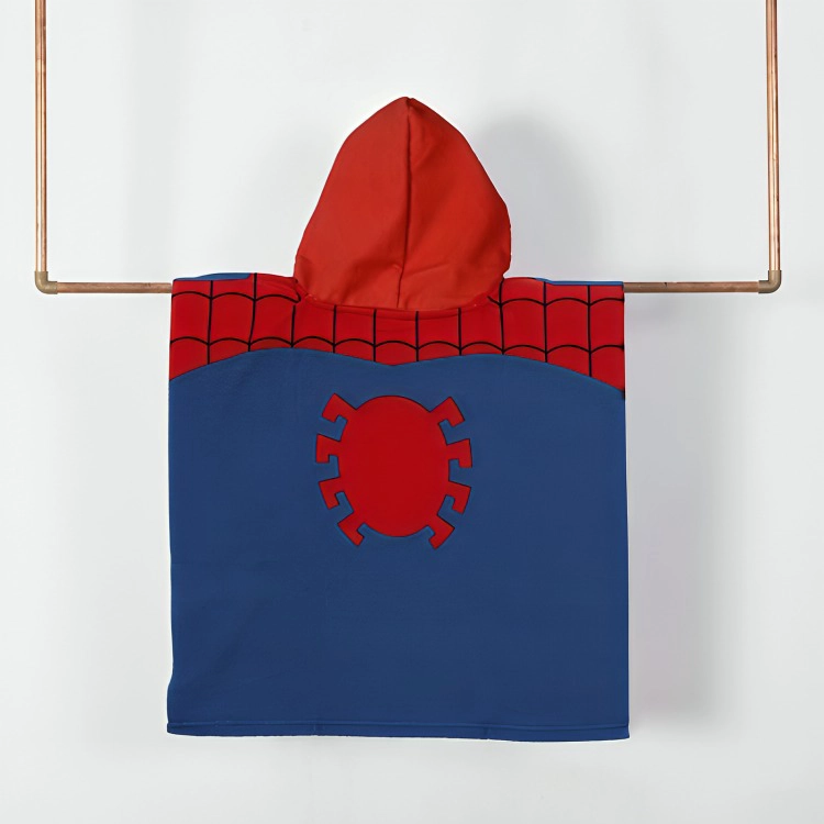 TOALLA DE PLAYA CON CAPUCHA SPIDERMAN OJOS - 1