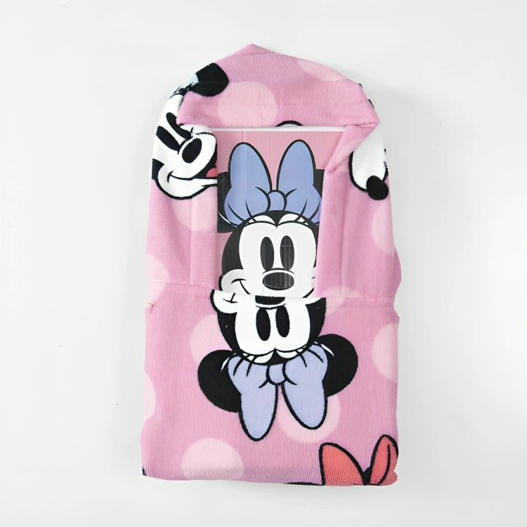 TOALLA DE PLAYA CON CAPUCHA MINNIE FACES - 2