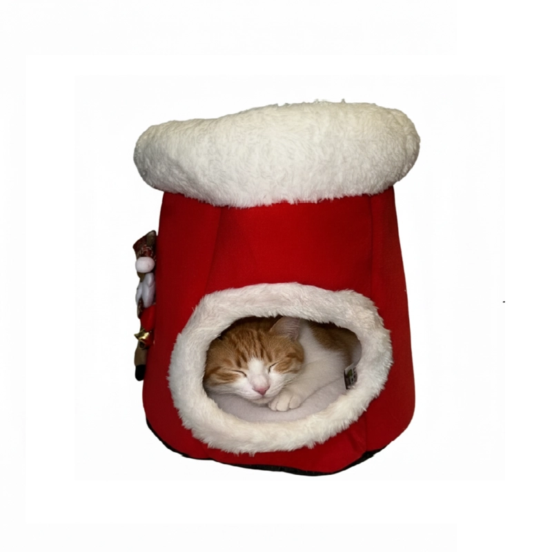 CAMA MASCOTA BOTA OSO COLOR ROJO - 3
