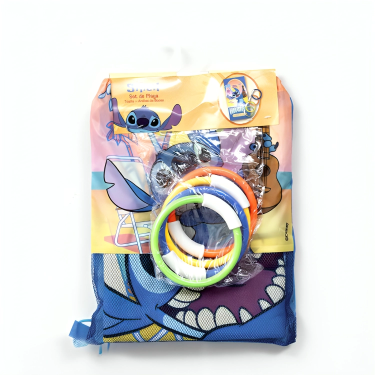 SET TOALLA DE PLAYA 70×140 CM. + TESORO/ STITCH CLUB – MASHINI - 2