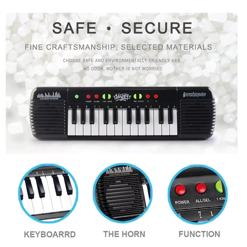 PACK X 3 PIANO CHICO 24 TECLASINSTRUMENTO MUSICAL DE JUGUETE - 2