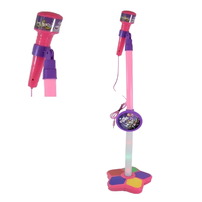 PACK X 3 MICROFONO DE KARAOKE PARA NIÑOS CON SOPORTE DE MICROFONO  - 2