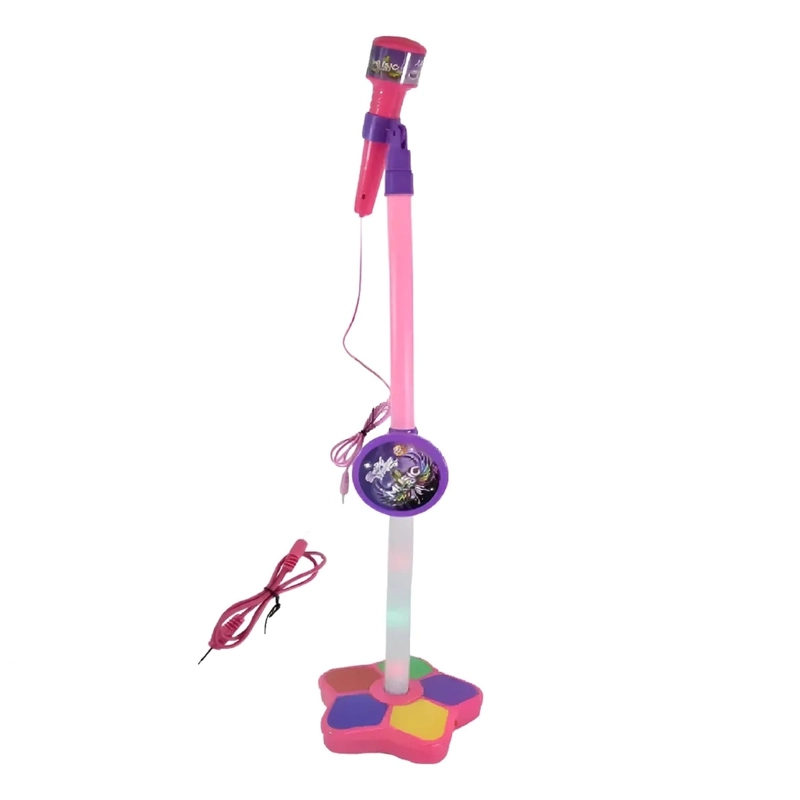 PACK X 3 MICROFONO DE KARAOKE PARA NIÑOS CON SOPORTE DE MICROFONO  - 3