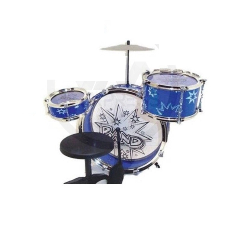 PACK X 3 BATERIA DE JUGUETE PARA NIÑOS BIG BAND AZUL - 2