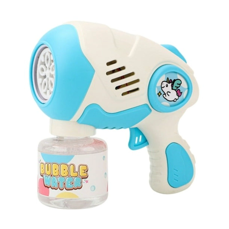 PACK X 3 JUGUETE LANZA BURBUJA UNICORNIO CELESTE - 2