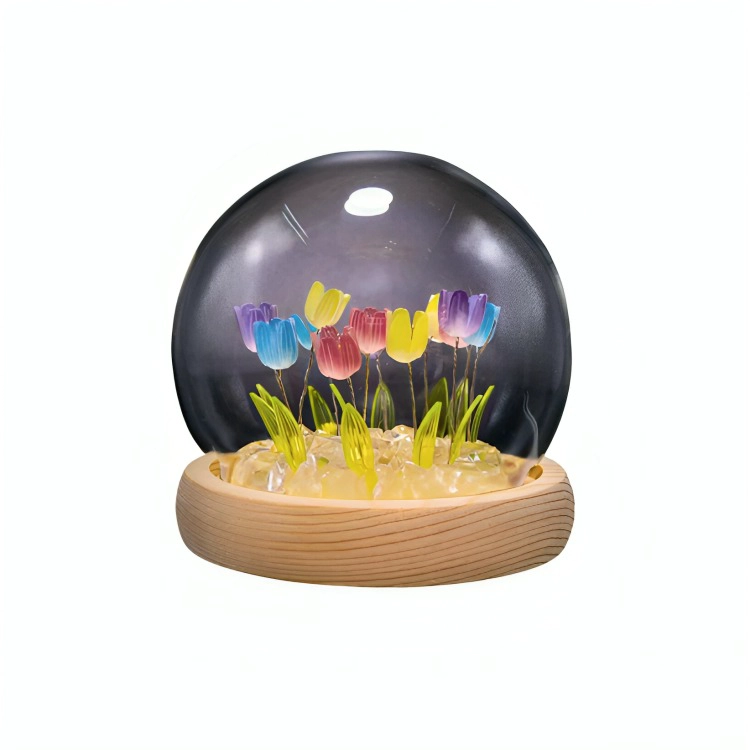 LAMPARA LED DECORATIVA TULIPAN EN CUPULA MULTICOLOR - 3