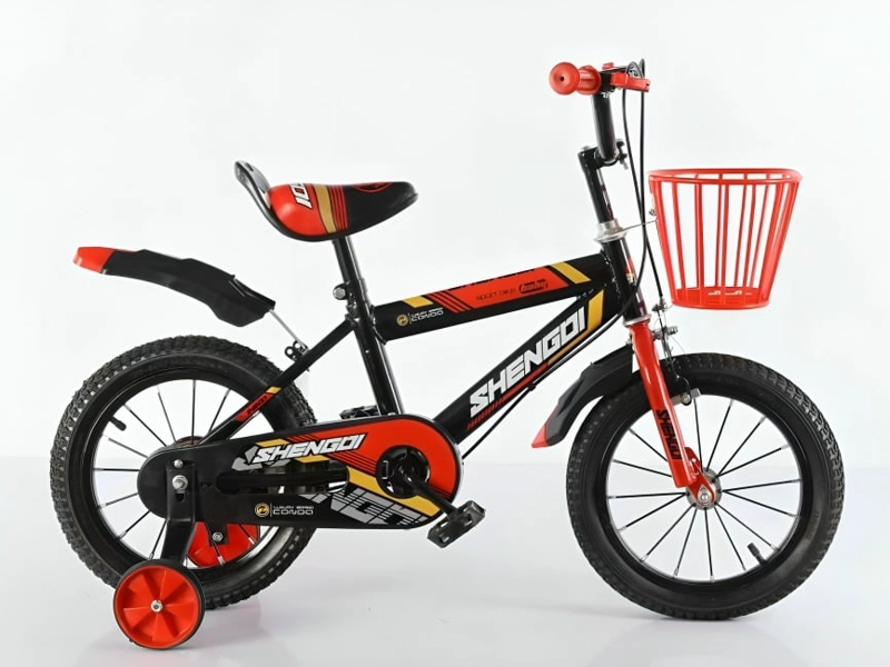 SET X2 BICICLETA INFANTIL ARO 14 CON CANASTILLA - ROJA - 2