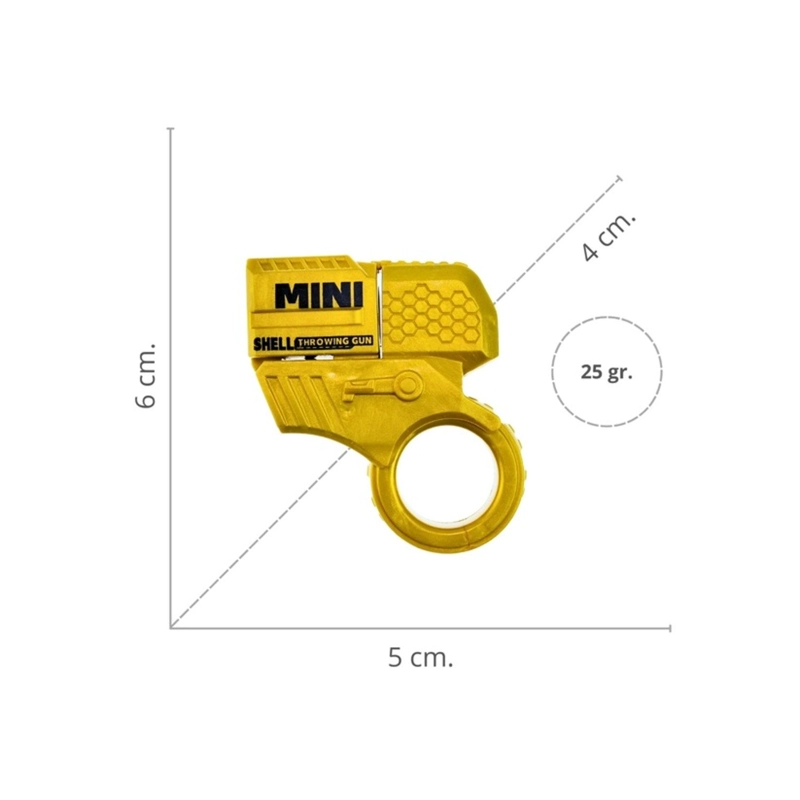 JUGUETE FIDGET MINI LANZADOR ANTI ESTRE S DORADO - 1