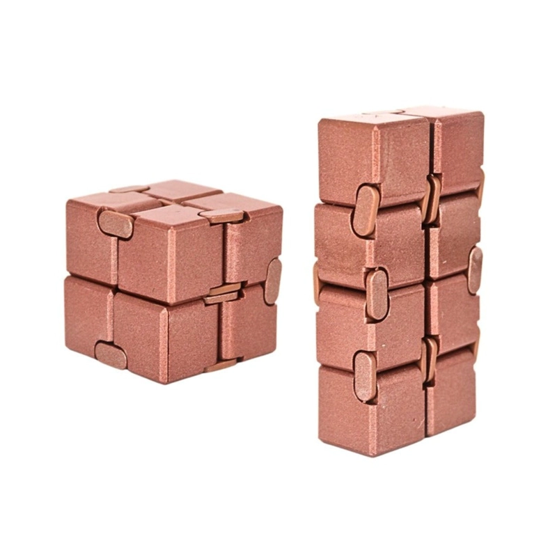 JUGUETE FIDGET CUBE INFINITO ANTI ESTRE S DORADO - 4