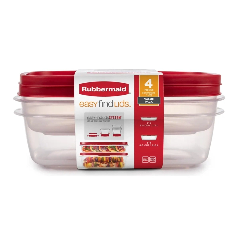 HERME TICO RUBBERMAID EASY FIND LID DE 5.5 Y 8.5 TAZAS - 1