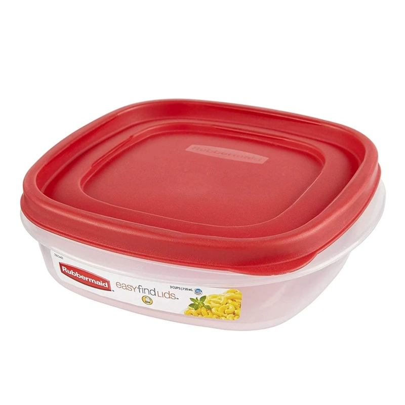PACK 3 HERME TICO RUBBERMAID EASY FIND LIDS CUADRADO PARA SANDWICH 708ML - 1