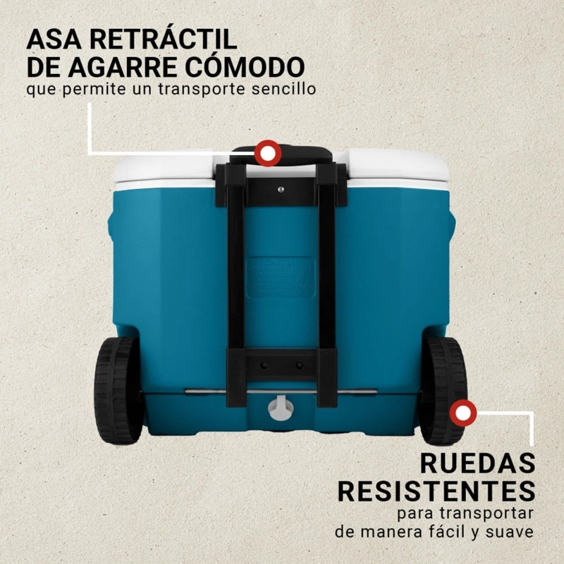 COOLER COLEMAN CHILLER 60QTS/57 LITROS AZUL OCEAN - 7